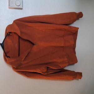 Orange quarter zip